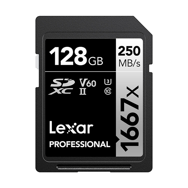 Карта памяти Lexar 128Gb Professional 1667X SDXC UHS-II (LSD128CB1667) купить в интернет-магазине Фото Парк