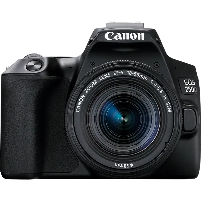 Зеркальный фотоаппарат Canon EOS 250D Kit EF-S 18-55mm f/4.0-5.6 IS STM. Черный   Б/У