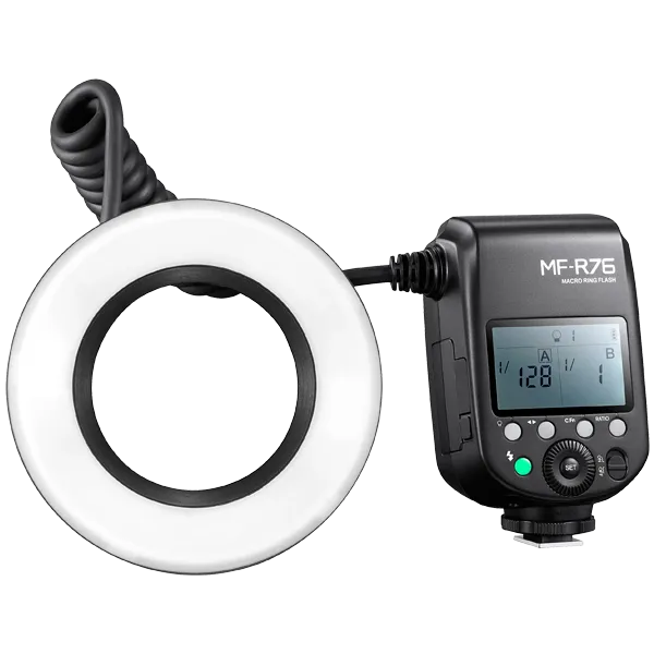 Вспышка для макросъемки Godox MF-R76 кольцевая