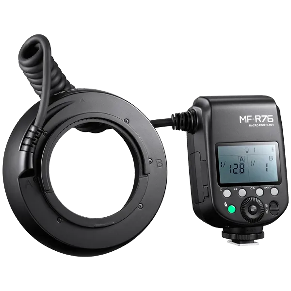 Вспышка для макросъемки Godox MF-R76 кольцевая