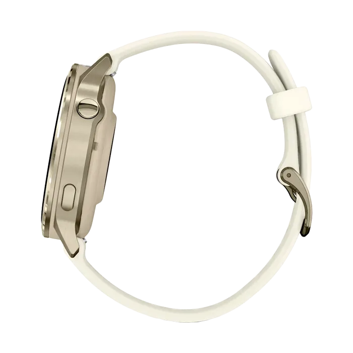 Смарт-часы Garmin Venu 4-41 мм лунно-золотистый с силиконовым ремешком цвета слоновой кости