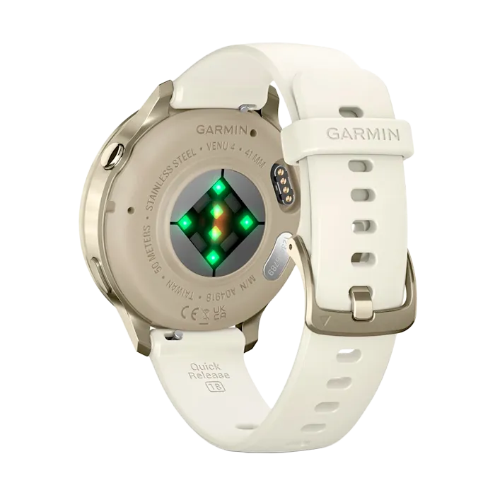 Смарт-часы Garmin Venu 4-41 мм лунно-золотистый с силиконовым ремешком цвета слоновой кости