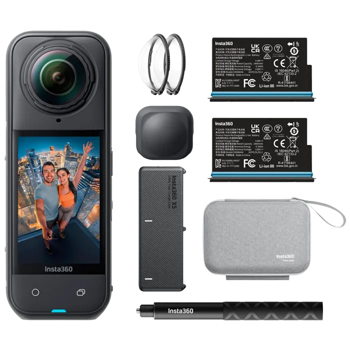 Экшн-камера Insta360 X5 Essentials Bundle черный