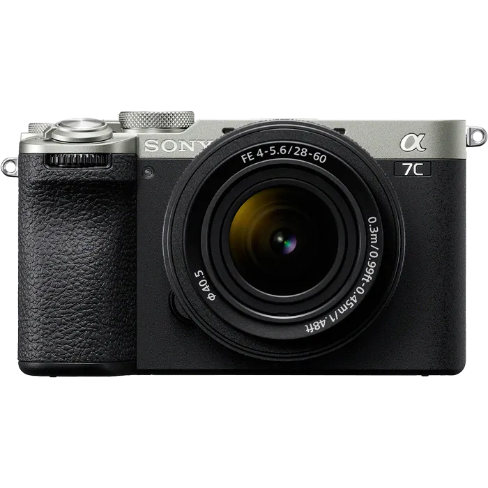 Цифровая фотокамера Sony Alpha a7C II Kit 28–60mm f/4-5.6. Серебристый
