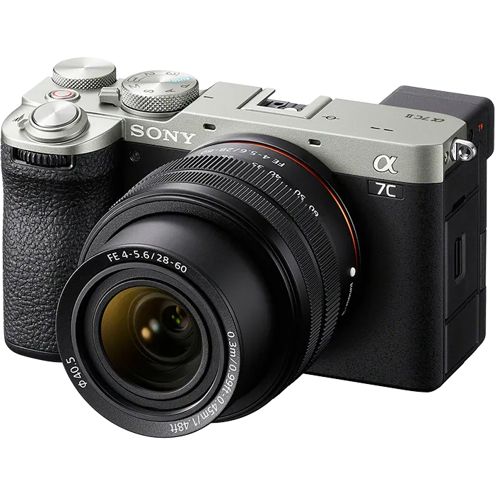 Цифровая фотокамера Sony Alpha a7C II Kit 28–60mm f/4-5.6. Серебристый
