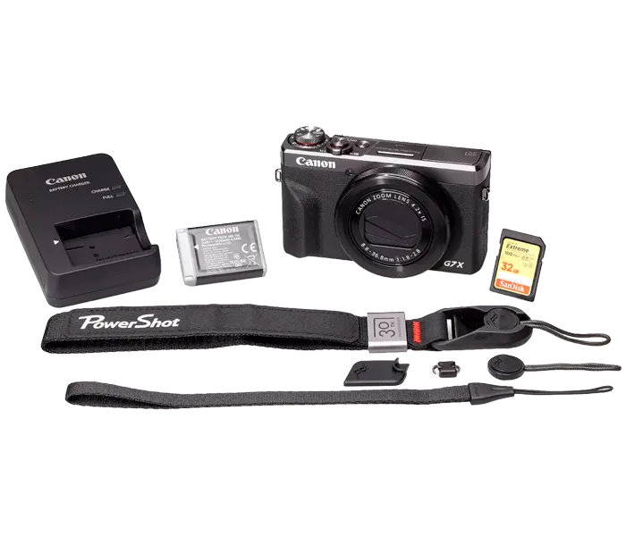 Цифровая фотокамера Canon PowerShot G7 X Mark III Kit (30th Anniversary Graphite Edition)