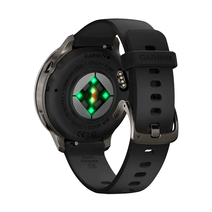 Смарт-часы Garmin Venu 4-41 мм темно-серый с черным ремешком