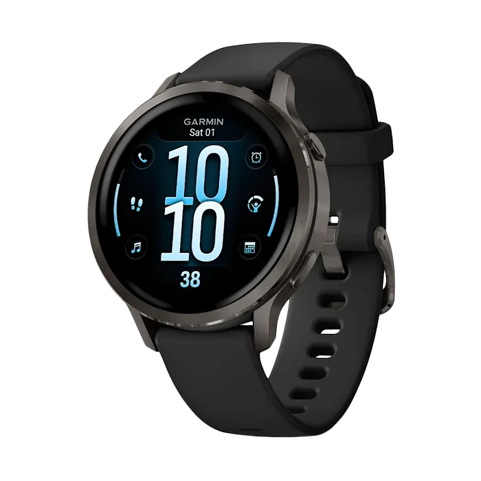 Смарт-часы Garmin Venu 4-41 мм темно-серый с черным ремешком