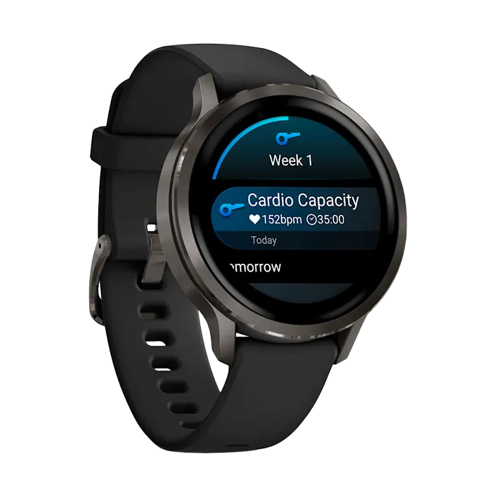 Смарт-часы Garmin Venu 4-41 мм темно-серый с черным ремешком