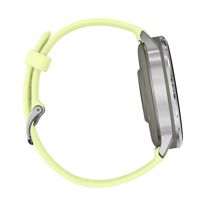Смарт-часы Garmin Venu 4-45 мм серебристый с лимонным ремешком