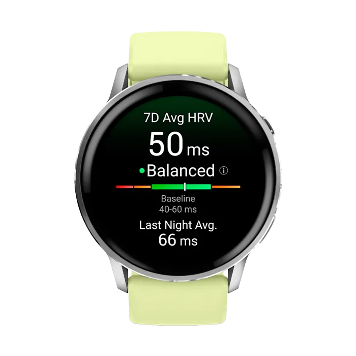 Смарт-часы Garmin Venu 4-45 мм серебристый с лимонным ремешком