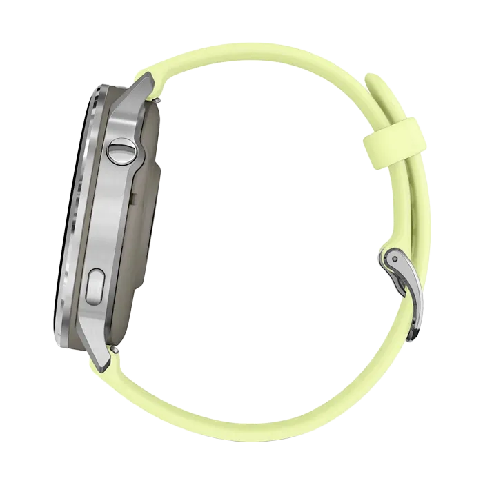 Смарт-часы Garmin Venu 4-45 мм серебристый с лимонным ремешком