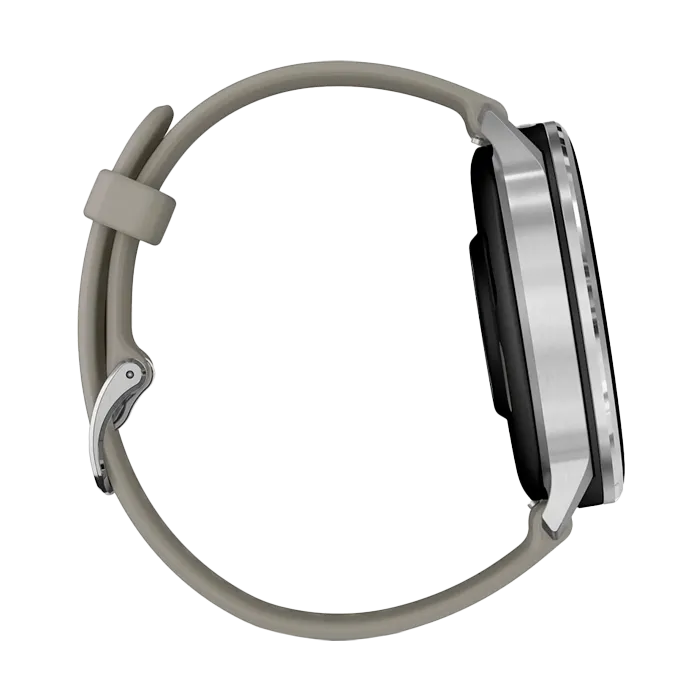 Смарт-часы Garmin Venu 4-45 мм серебристый с серым ремешком