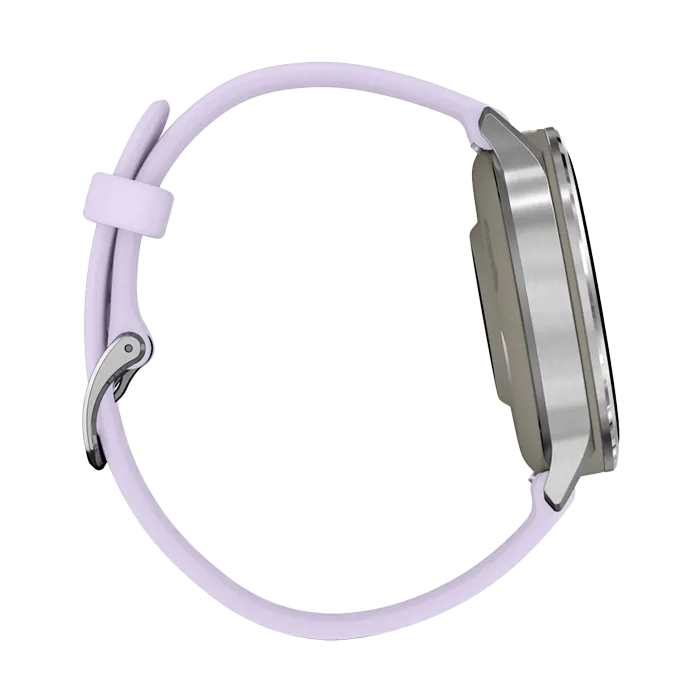Смарт-часы Garmin Venu 4-41 мм серебристый с сиренево-голубым ремешком