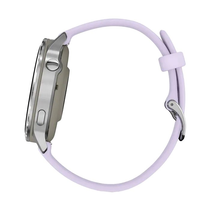 Смарт-часы Garmin Venu 4-41 мм серебристый с сиренево-голубым ремешком