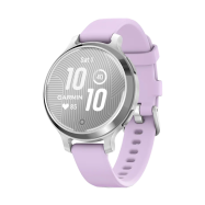 Смарт-часы Garmin LILY 2 Active с серебристым безелем, фиолетовый силиконовый ремешок