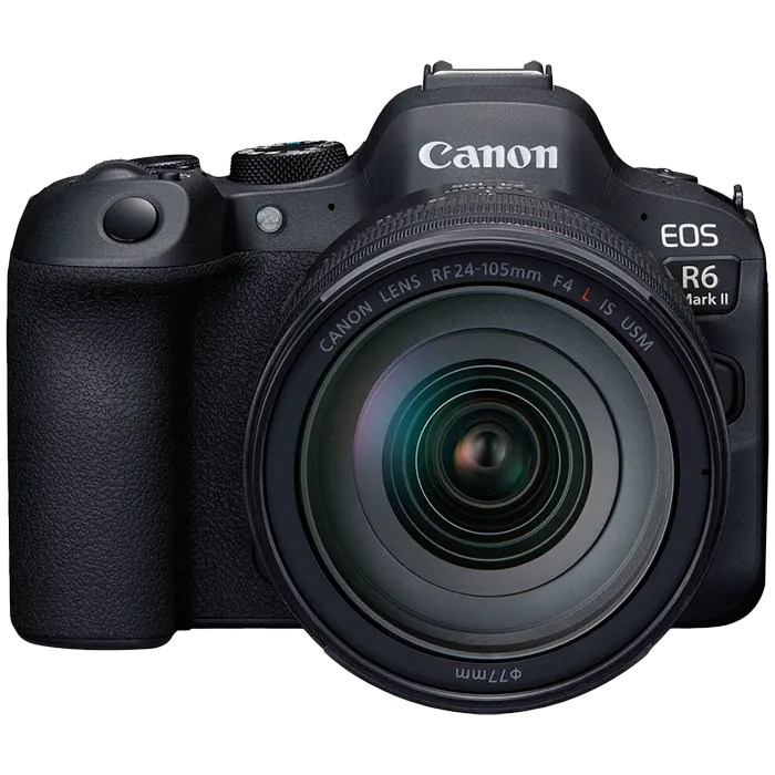 Беззеркальная камера Canon EOS R6 Mark II Kit RF 24-105mm f/4 L IS USM, черный