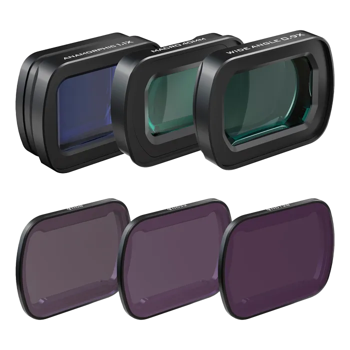 Комплект оптики Freewell CLWND для DJI Osmo Pocket 3 (3 объектива + 3 фильтра)