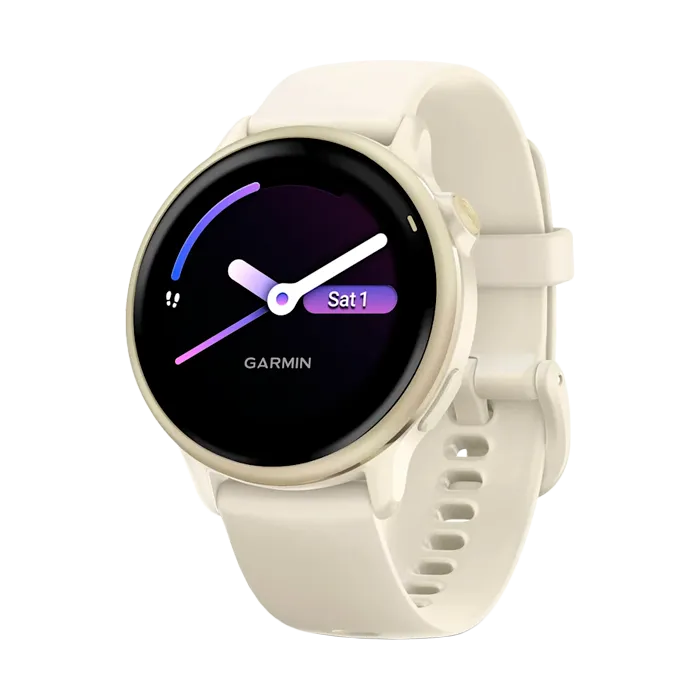Смарт-часы Garmin Vivoactive 6 лунно-золотистый с ремешком цвета слоновой кости
