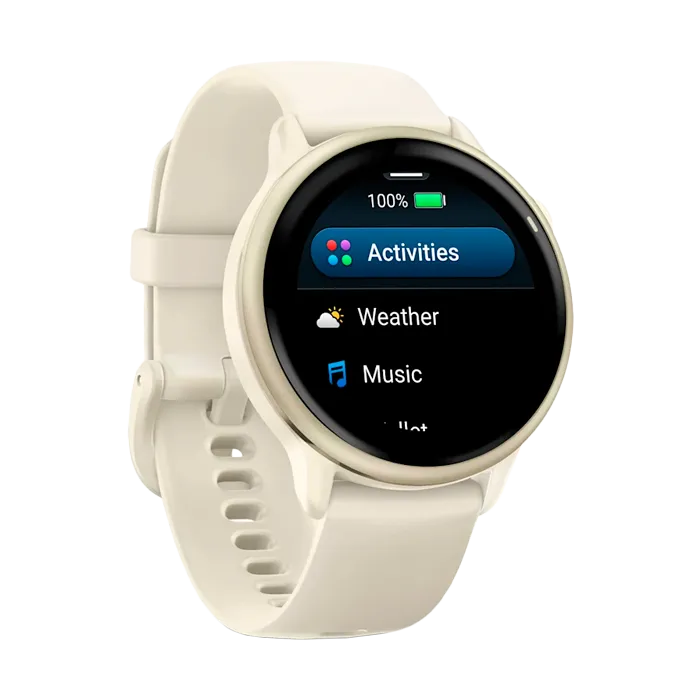 Смарт-часы Garmin Vivoactive 6 лунно-золотистый с ремешком цвета слоновой кости