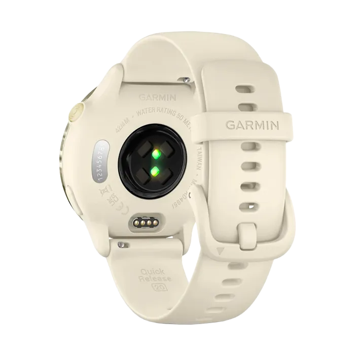 Смарт-часы Garmin Vivoactive 6 лунно-золотистый с ремешком цвета слоновой кости