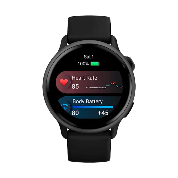 Смарт-часы Garmin Vivoactive 6 темно-серые с черным ремешком