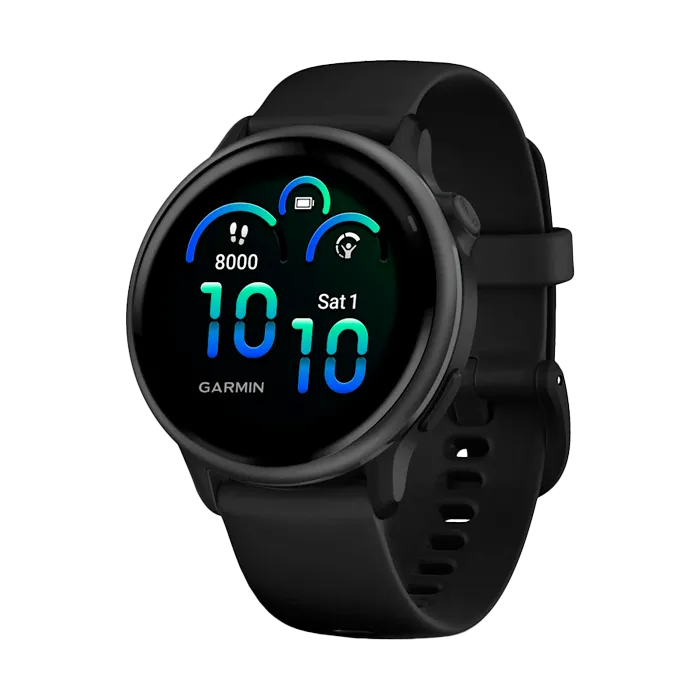 Смарт-часы Garmin Vivoactive 6 темно-серые с черным ремешком
