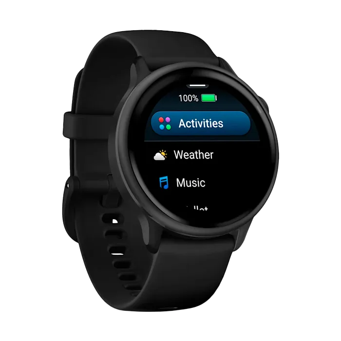 Смарт-часы Garmin Vivoactive 6 темно-серые с черным ремешком