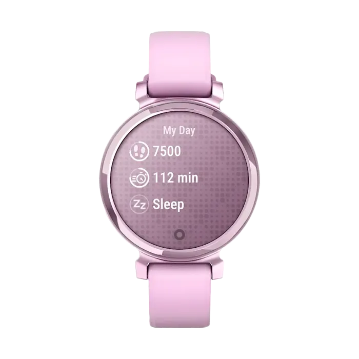 Смарт-часы Garmin Lily 2 с безелем лилового цвета, лиловый силиконовый ремешок