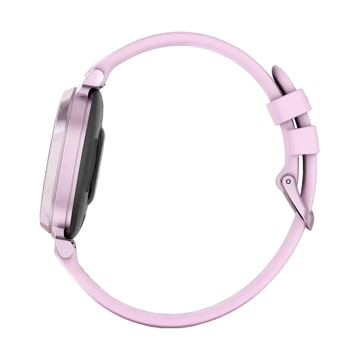 Смарт-часы Garmin Lily 2 с безелем лилового цвета, лиловый силиконовый ремешок