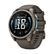 Смарт-часы Garmin Fenix 9 - 47 мм, титановый, пепельно-серый силиконовый ремешок