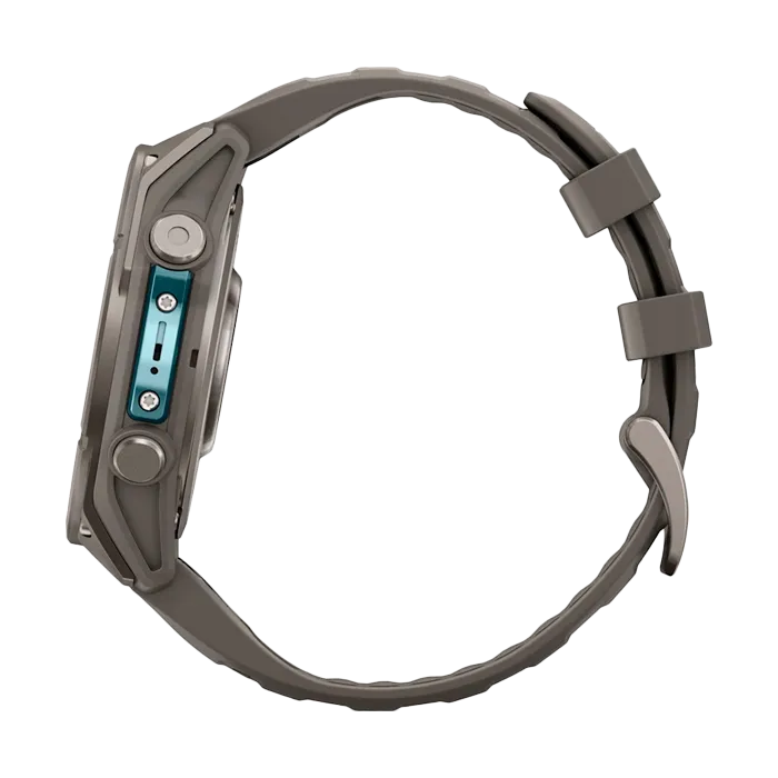 Смарт-часы Garmin Fenix 9 - 47 мм, титановый, пепельно-серый силиконовый ремешок