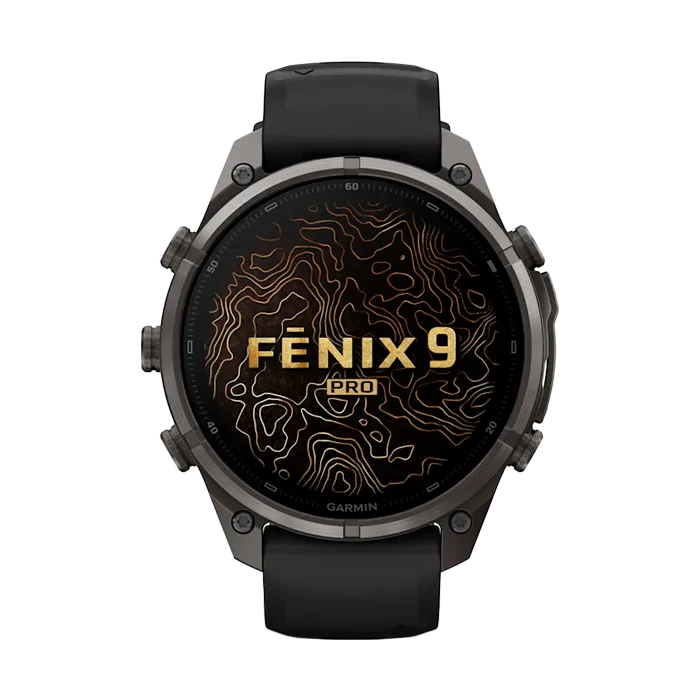 Смарт-часы Garmin Fenix 9 Pro - 47mm Amoled inReach Carbon Gray DLC Titanium with Black