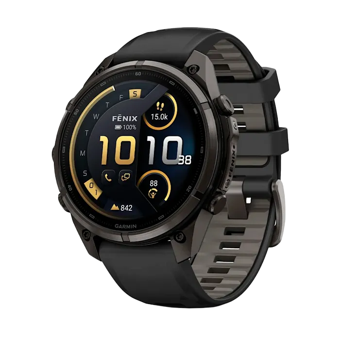 Смарт-часы Garmin Fenix 9 Pro - 47mm Amoled inReach Carbon Gray DLC Titanium with Black
