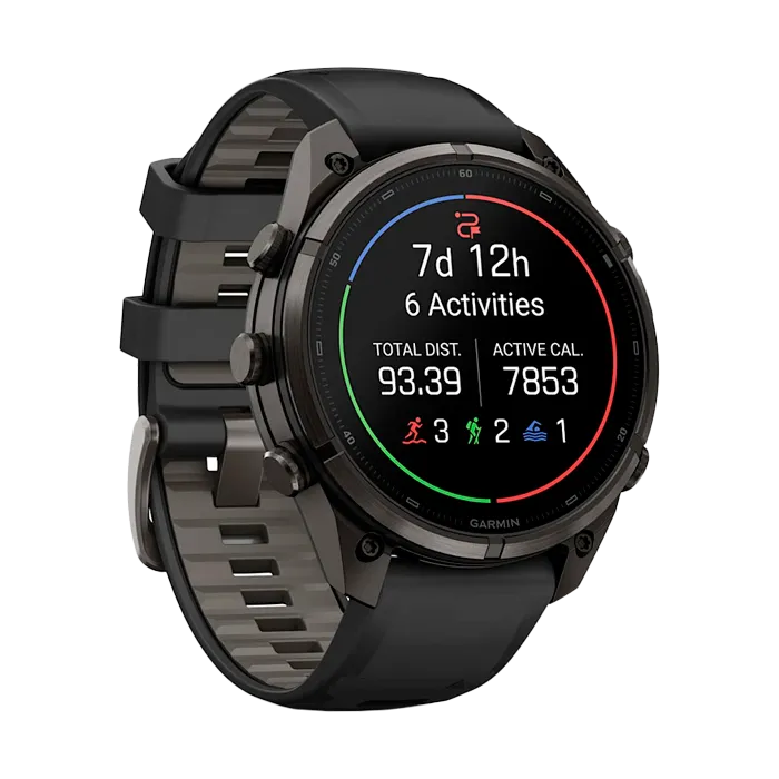 Смарт-часы Garmin Fenix 9 Pro - 47mm Amoled inReach Carbon Gray DLC Titanium with Black