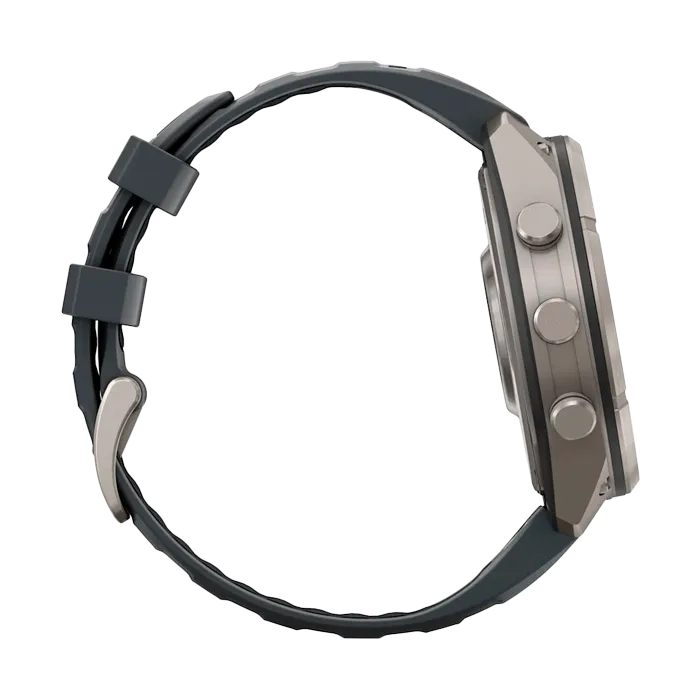 Смарт-часы Garmin Fenix 9 Pro - 47mm Amoled,Titanium, черный силиконовый ремешок