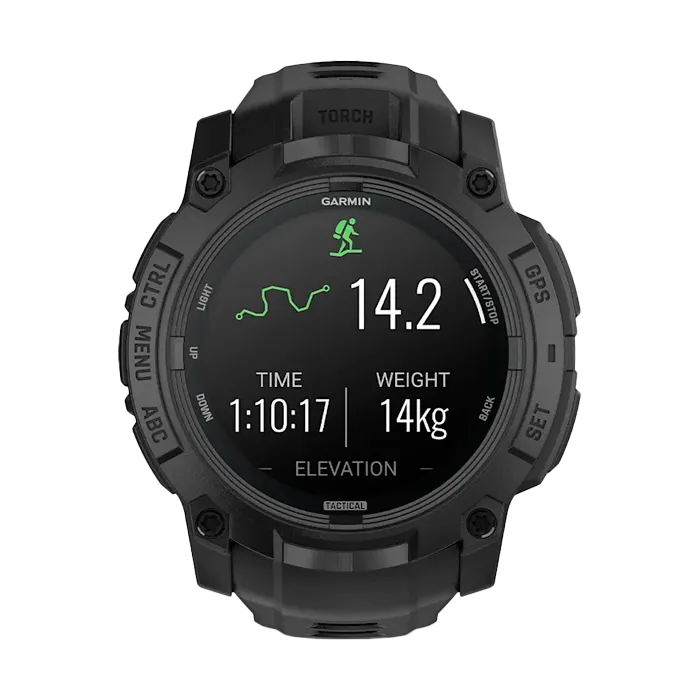 Смарт-часы Garmin INSTINCT 3 - 50mm AMOLED, Tactical Edition черный с черным ремешком 