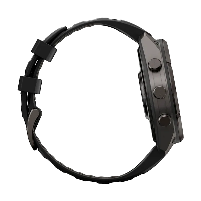 Смарт-часы Garmin Fenix 9 Pro - 47mm Amoled,темно-серый с черным силиконовым ремешком