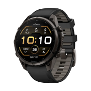 Смарт-часы Garmin Fenix 9 Pro - 47mm Amoled,темно-серый с черным силиконовым ремешком