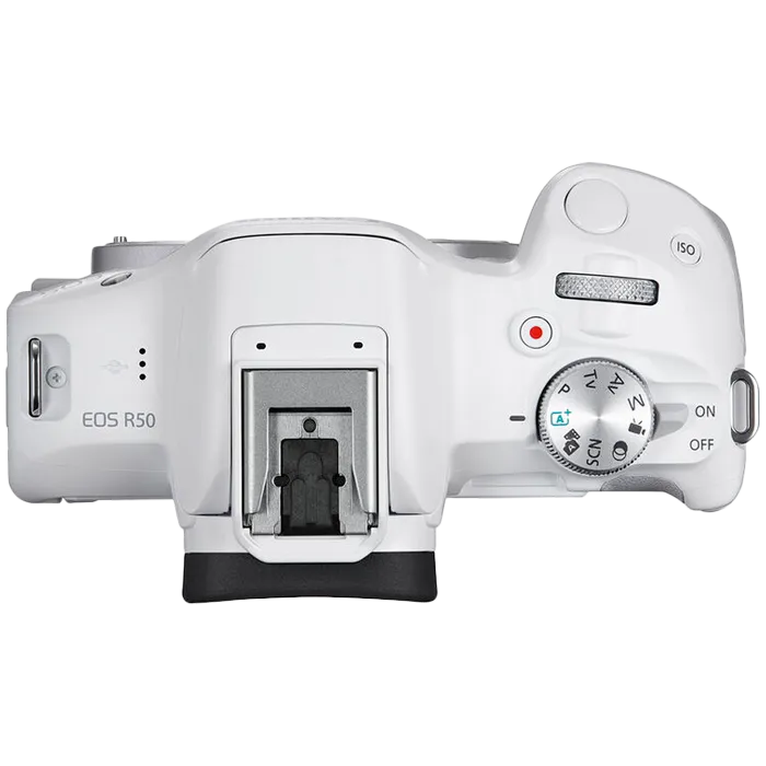 Беззеркальный фотоаппарат Canon EOS R50 Kit RF-S 18-45mm f/4.5-6.3 IS STM Белый