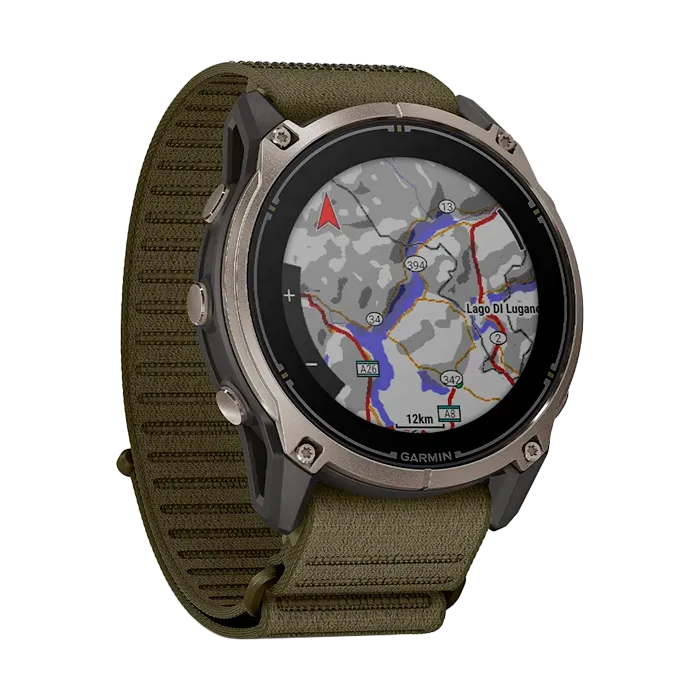 Смарт-часы Garmin Enduro 4 с оливковым ремешком ComfortFit