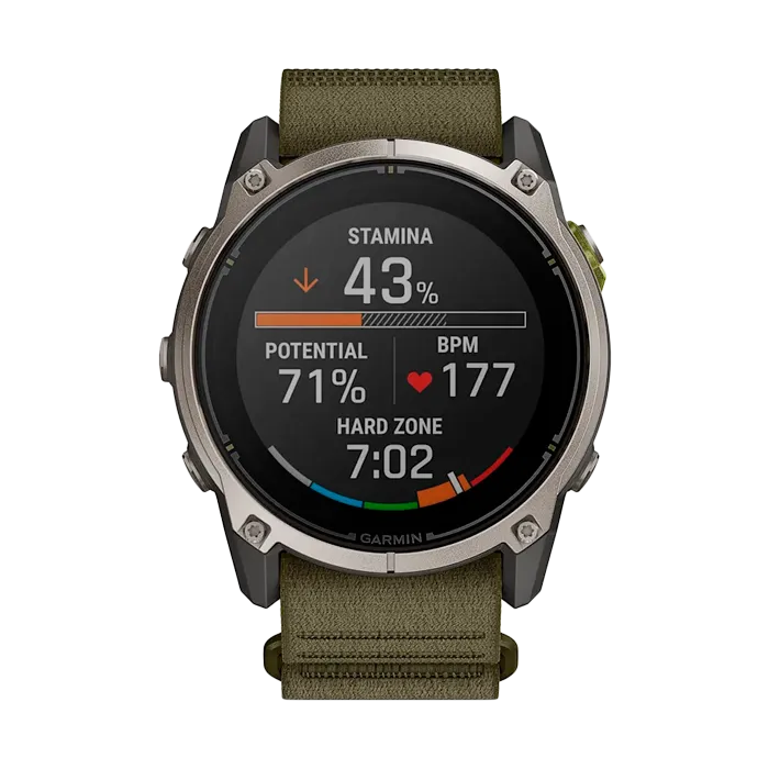 Смарт-часы Garmin Enduro 4 с оливковым ремешком ComfortFit