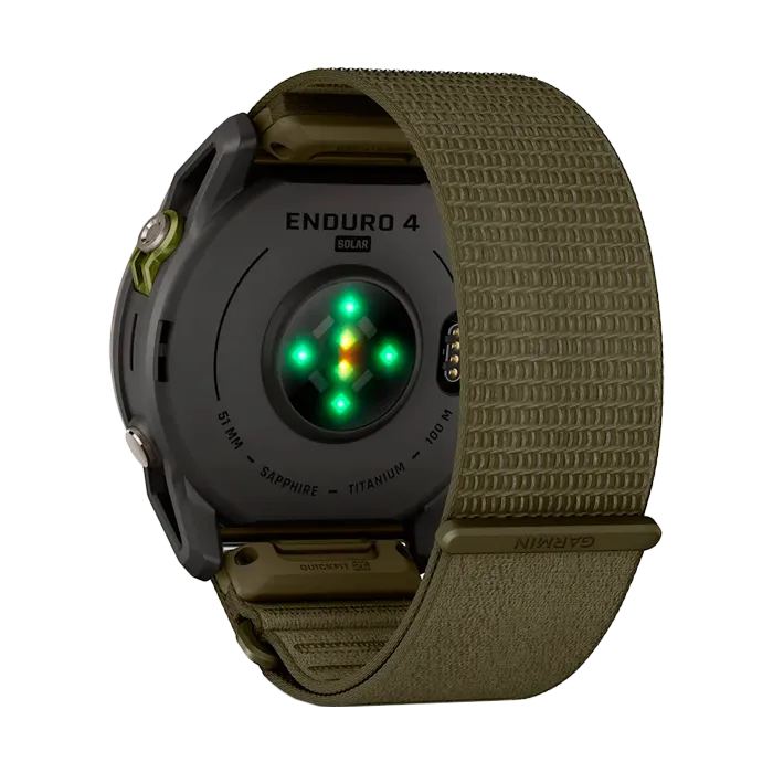 Смарт-часы Garmin Enduro 4 с оливковым ремешком ComfortFit